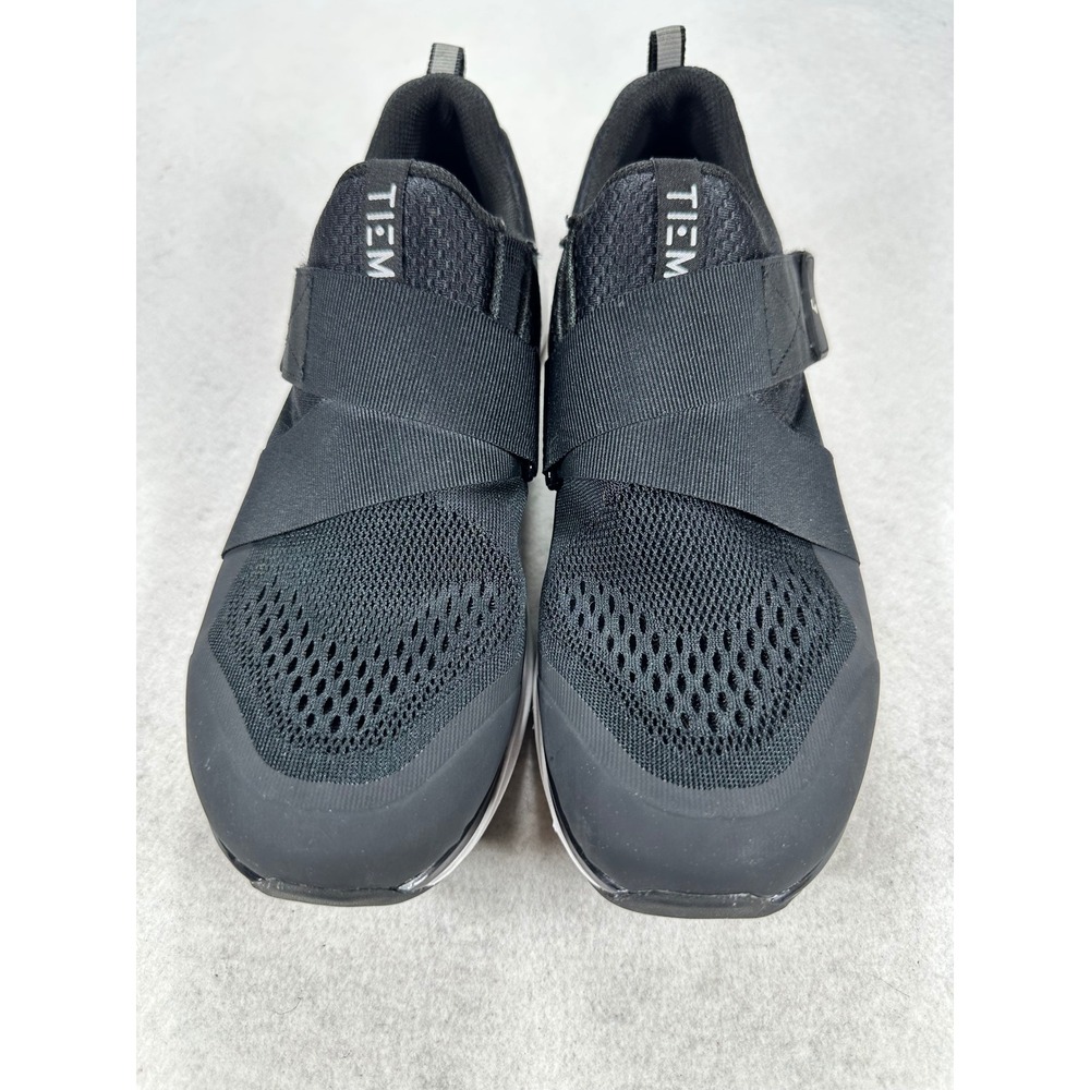TIEM Slipstream Indoor Cycling Shoes Black SPD Cleats Womens 10